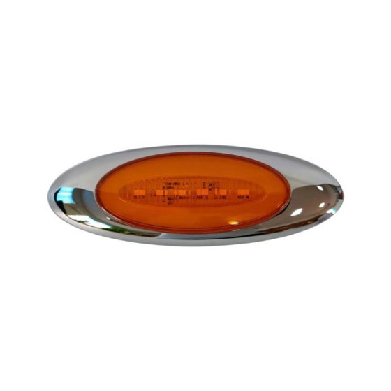 GF-8103 Faro Lateral Ovalado Led Con Cromado